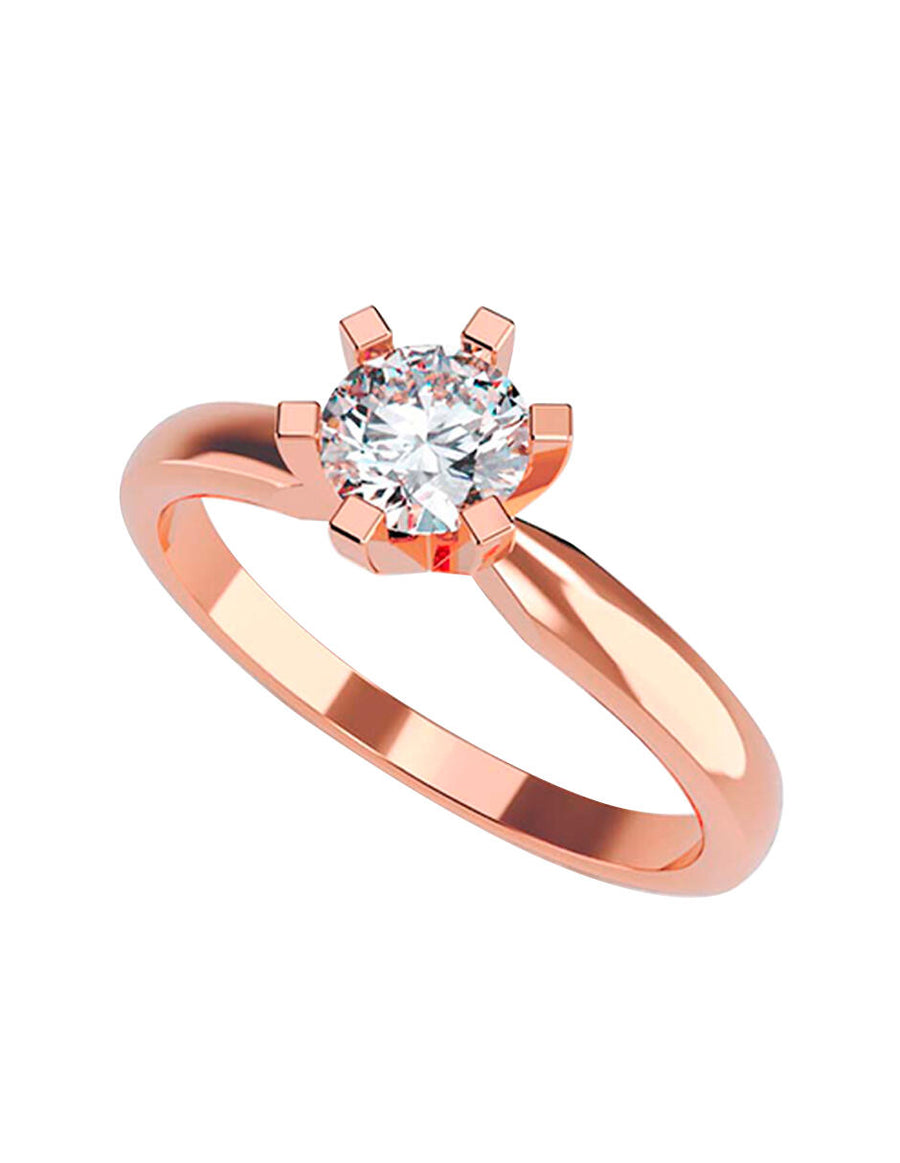 ANILLO DE ORO CON CIRCONIA