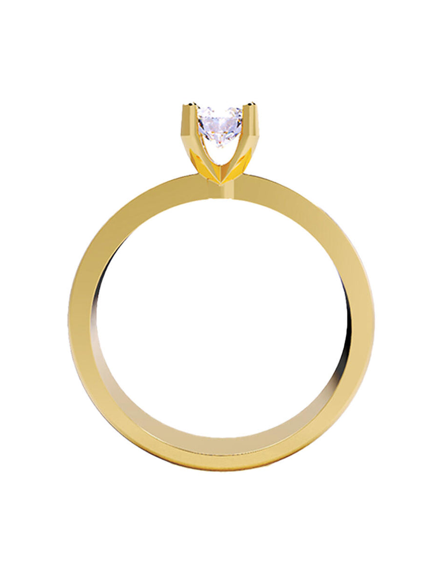ANILLO DE ORO CON CIRCONIA