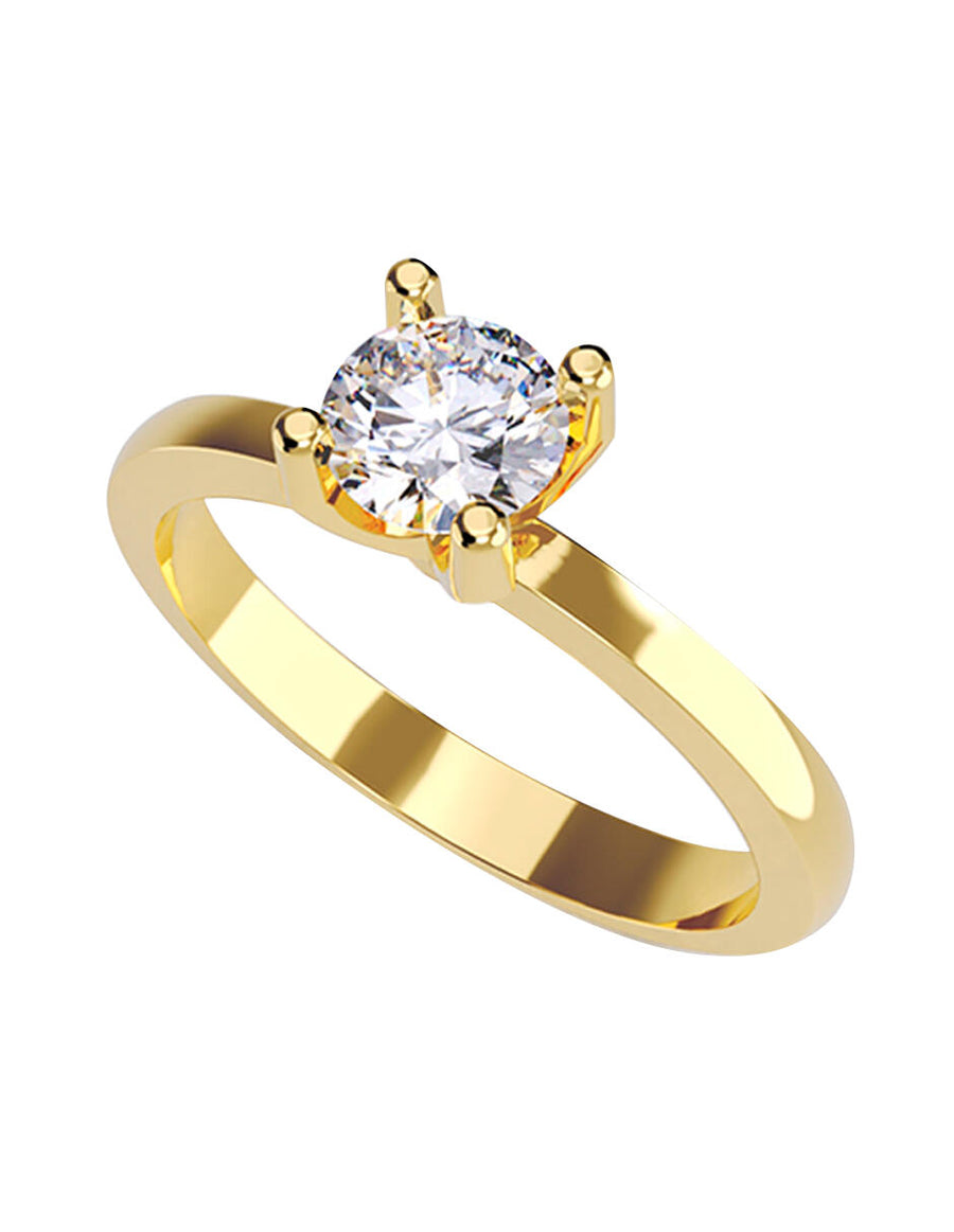 ANILLO DE ORO CON CIRCONIA