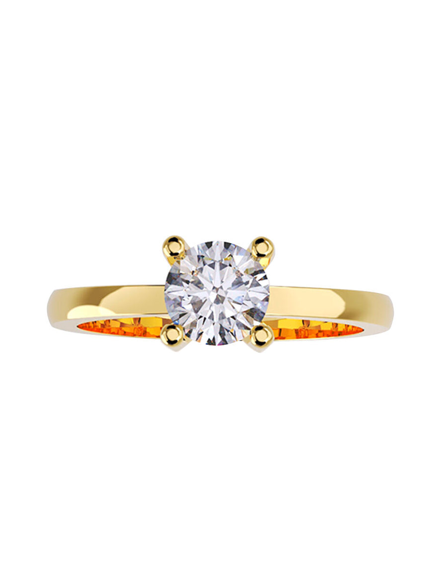 ANILLO DE ORO CON CIRCONIA