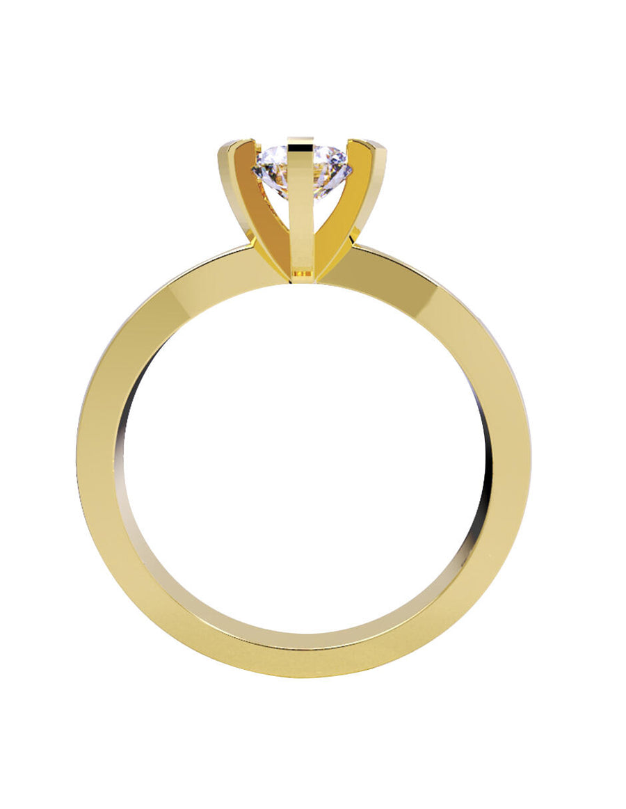 ANILLO DE ORO CON CIRCONIA