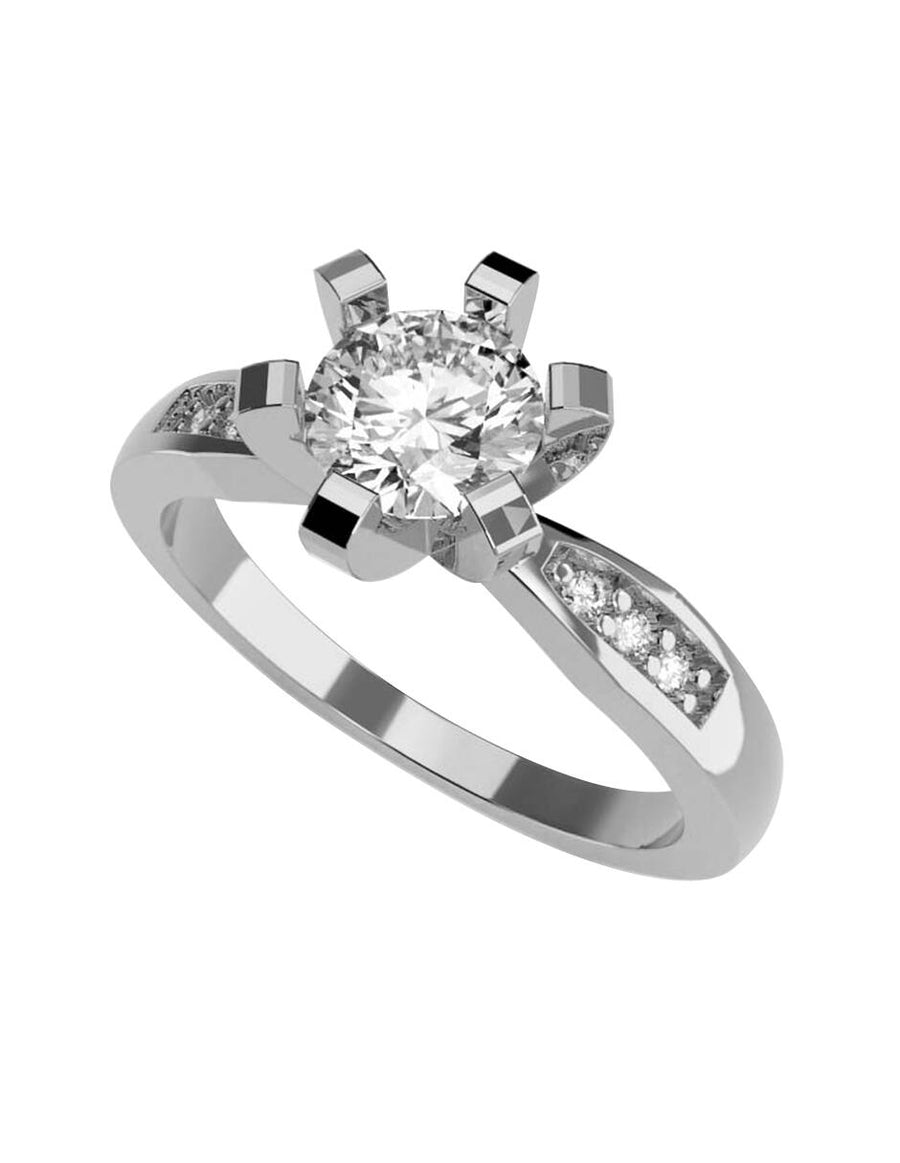 ANILLO DE ORO CON CIRCONIA