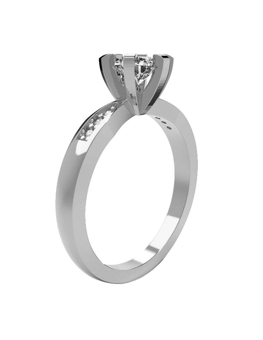 ANILLO DE ORO CON CIRCONIA
