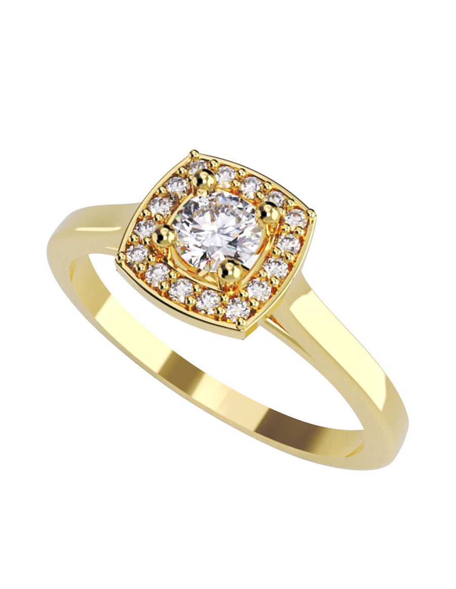 ANILLO DE ORO CON CIRCONIA