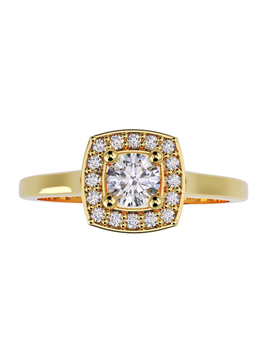 ANILLO DE ORO CON CIRCONIA