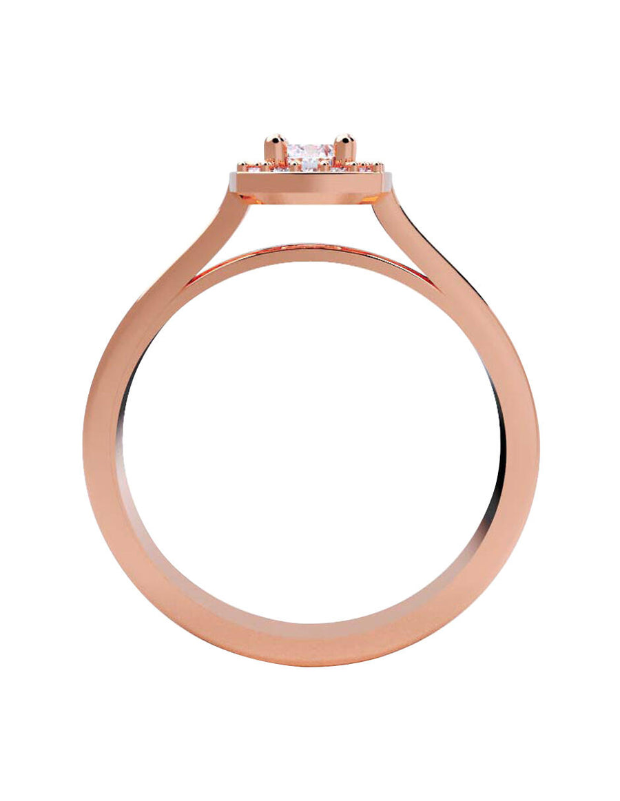 ANILLO DE ORO CON CIRCONIA