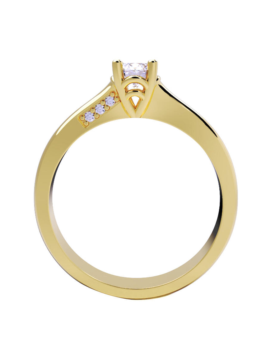ANILLO DE ORO CON CIRCONIA