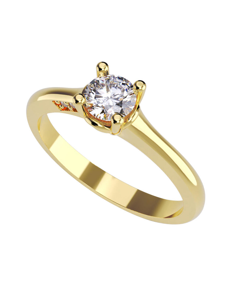 ANILLO DE ORO CON CIRCONIA