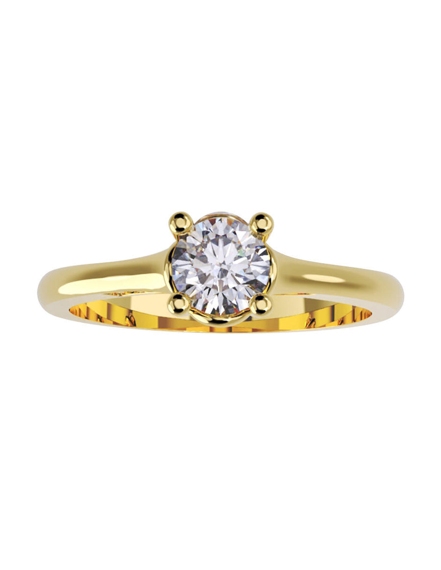 ANILLO DE ORO CON CIRCONIA