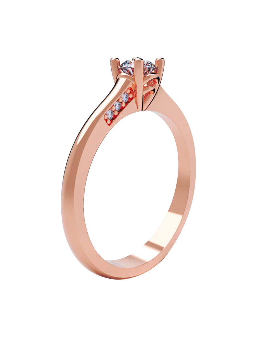 ANILLO DE ORO CON CIRCONIA