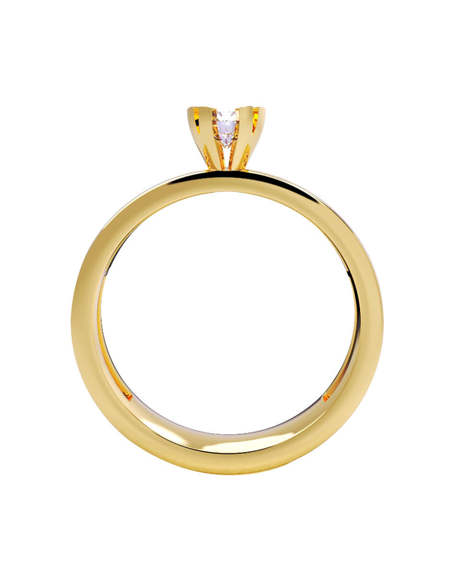 ANILLO DE ORO CON CIRCONIA