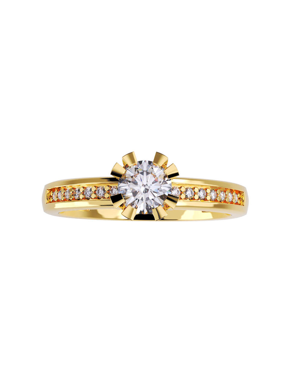 ANILLO DE ORO CON CIRCONIA