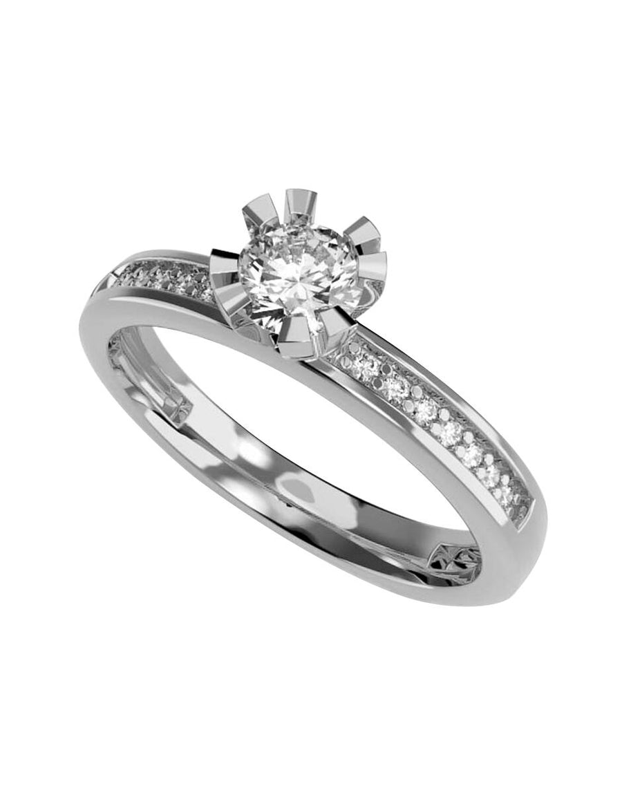 ANILLO DE ORO CON CIRCONIA