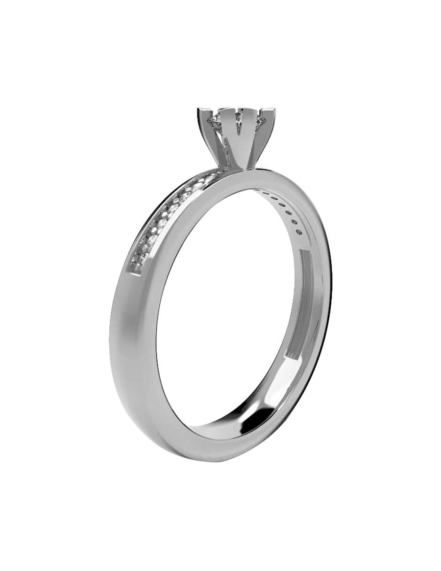 ANILLO DE ORO CON CIRCONIA
