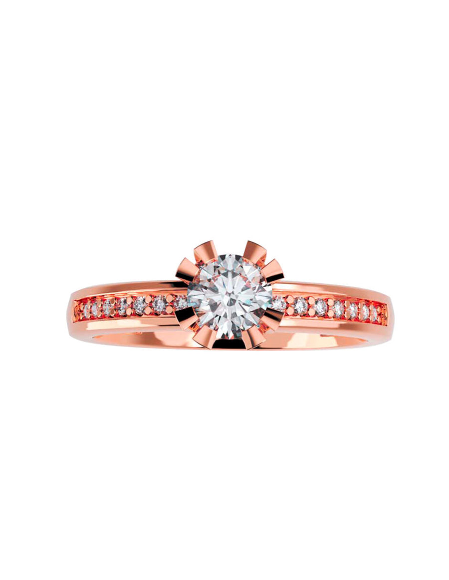 ANILLO DE ORO CON CIRCONIA