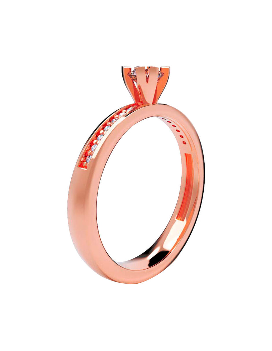 ANILLO DE ORO CON CIRCONIA