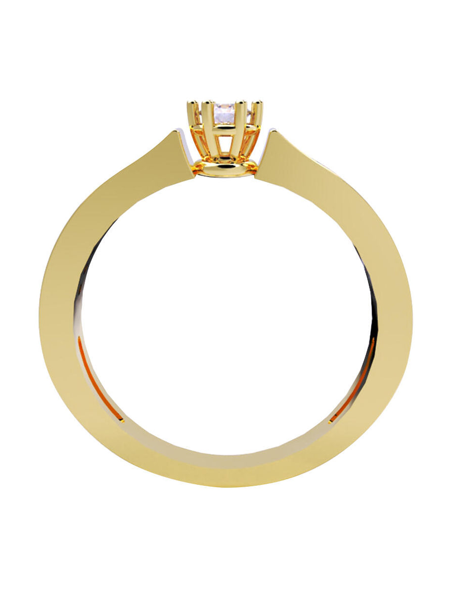 ANILLO DE ORO CON CIRCONIA