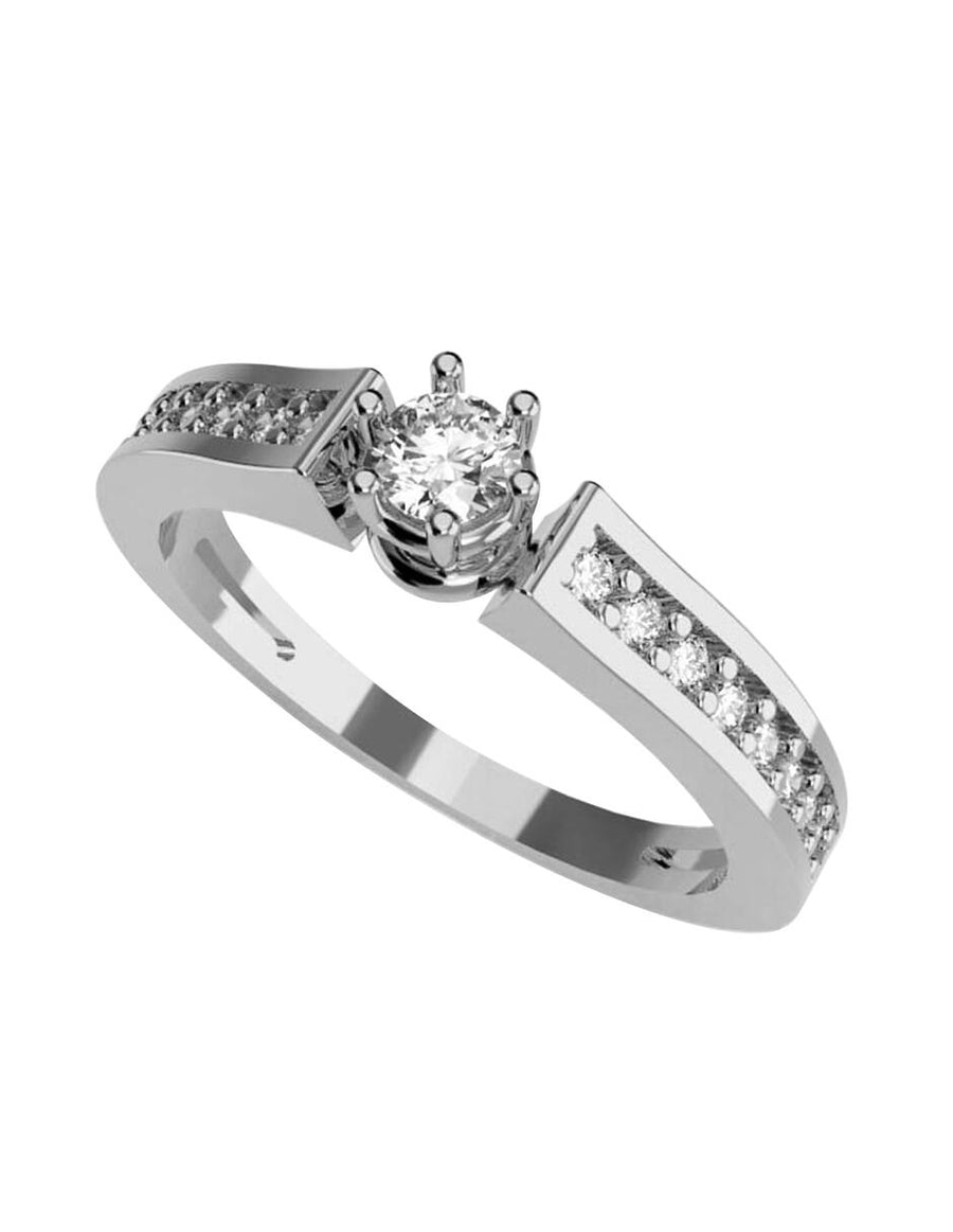 ANILLO DE ORO CON CIRCONIA