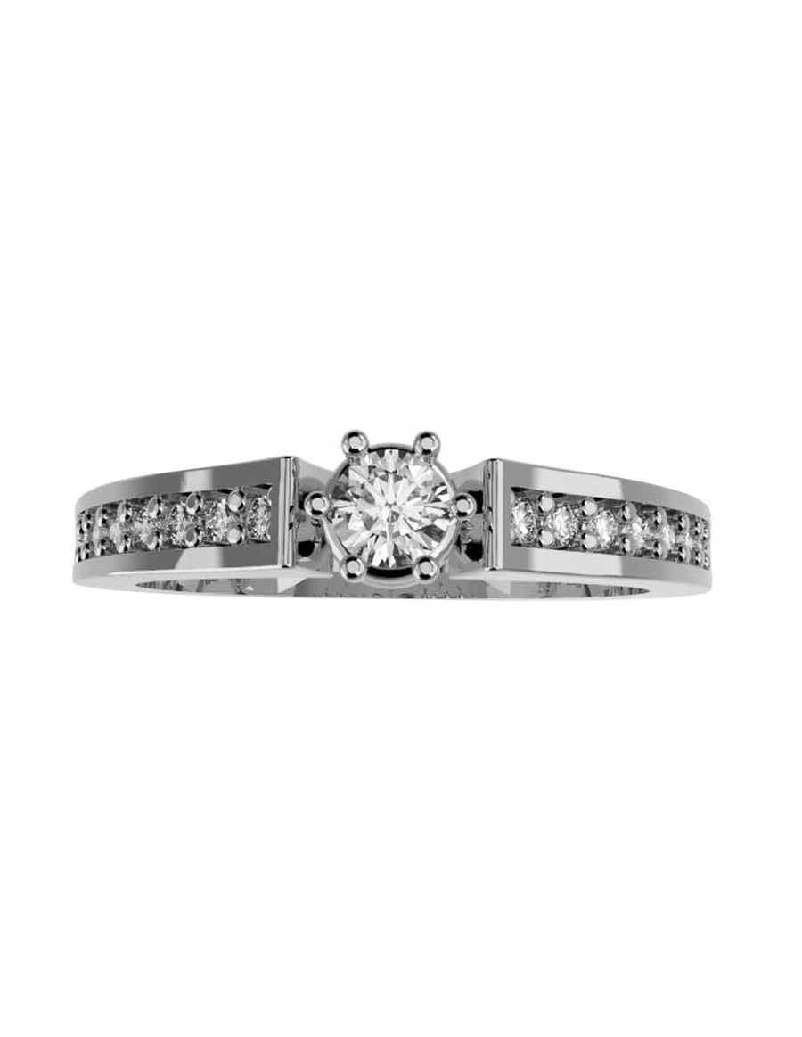 ANILLO DE ORO CON CIRCONIA