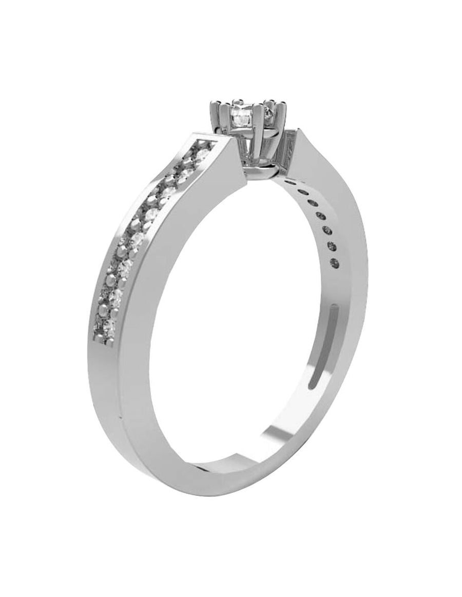 ANILLO DE ORO CON CIRCONIA
