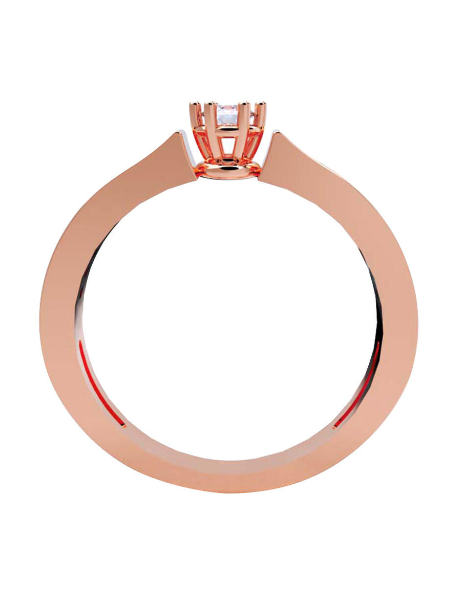 ANILLO DE ORO CON CIRCONIA