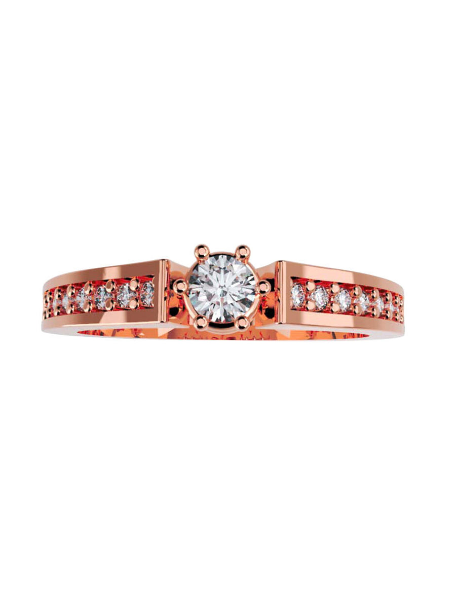 ANILLO DE ORO CON CIRCONIA