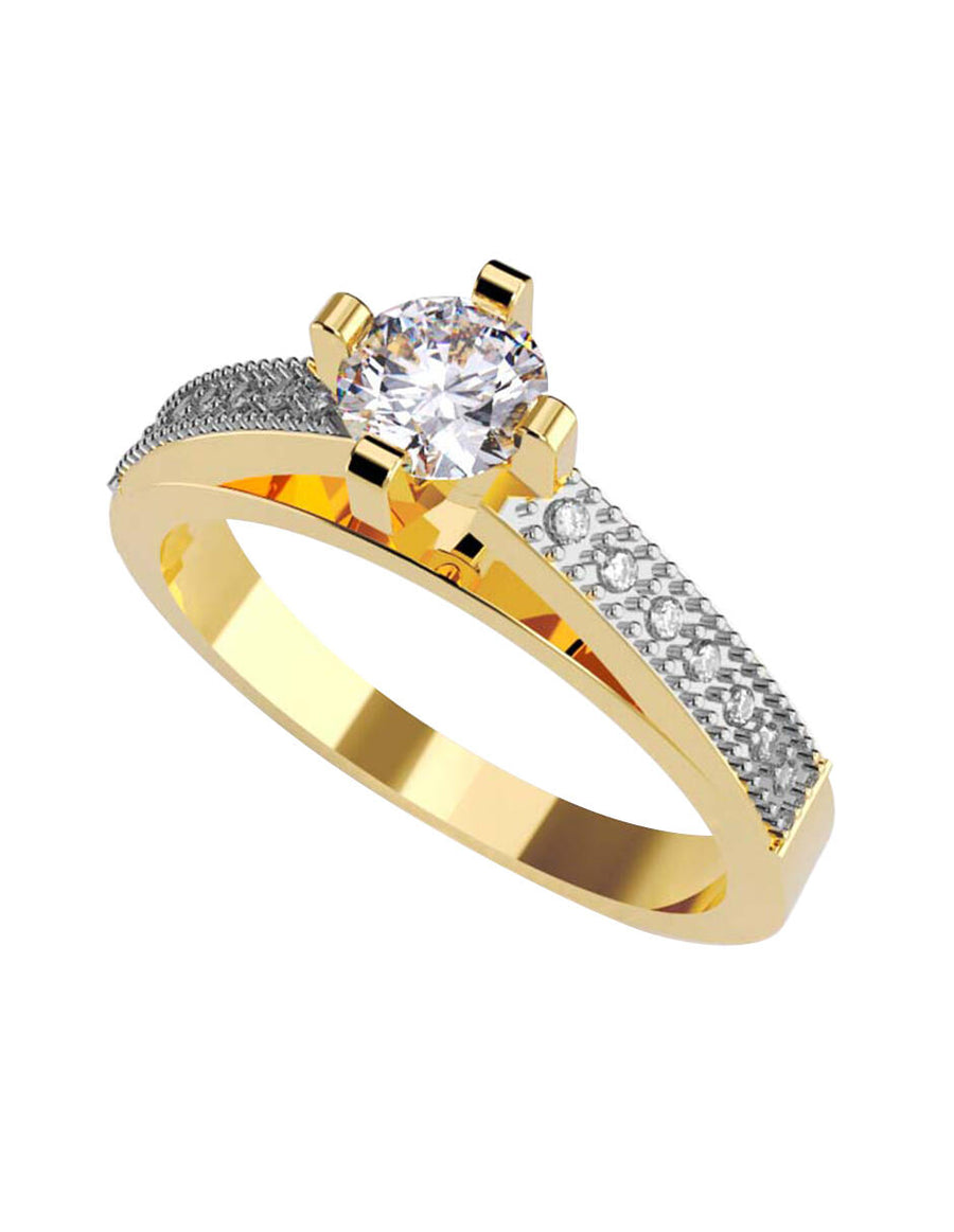 ANILLO DE ORO CON CIRCONIA