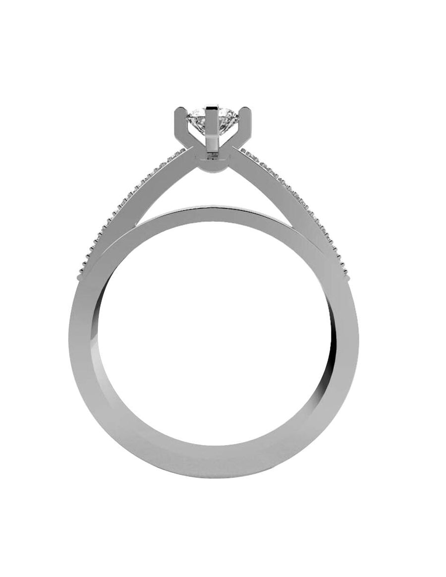 ANILLO DE ORO CON CIRCONIA