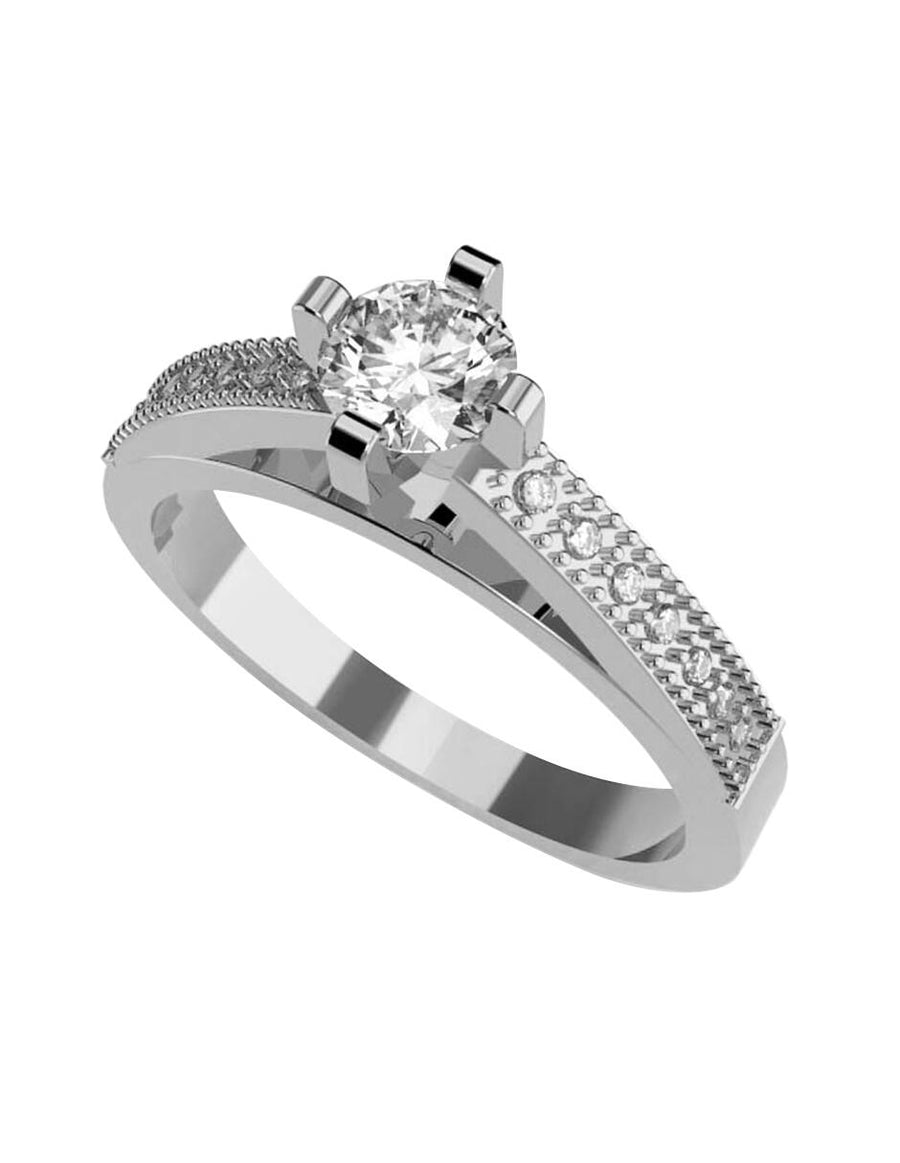 ANILLO DE ORO CON CIRCONIA