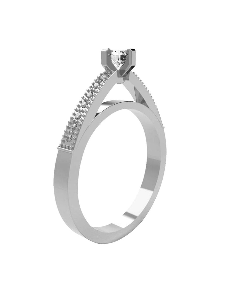 ANILLO DE ORO CON CIRCONIA