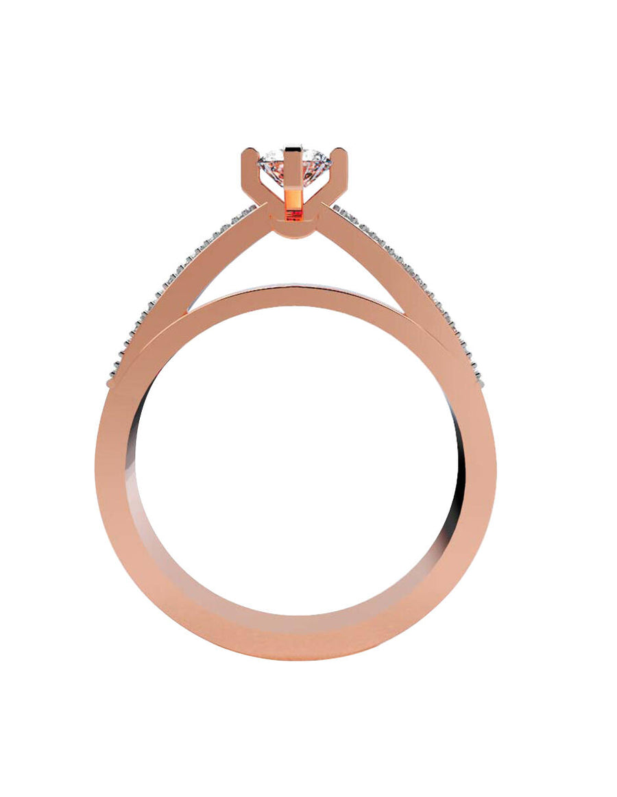 ANILLO DE ORO CON CIRCONIA
