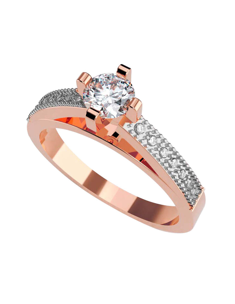 ANILLO DE ORO CON CIRCONIA