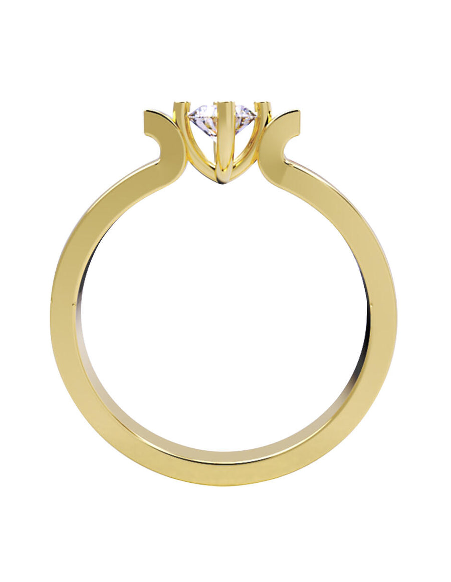 ANILLO DE ORO CON CIRCONIA