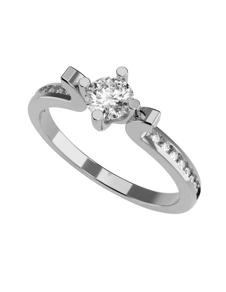 ANILLO DE ORO CON CIRCONIA