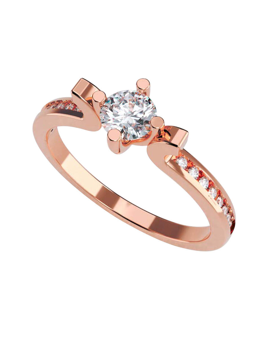 ANILLO DE ORO CON CIRCONIA