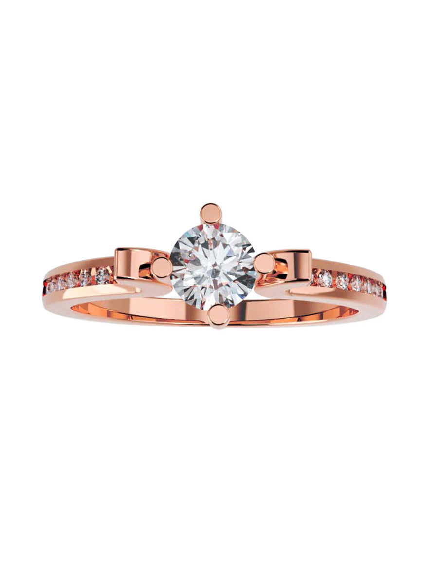 ANILLO DE ORO CON CIRCONIA