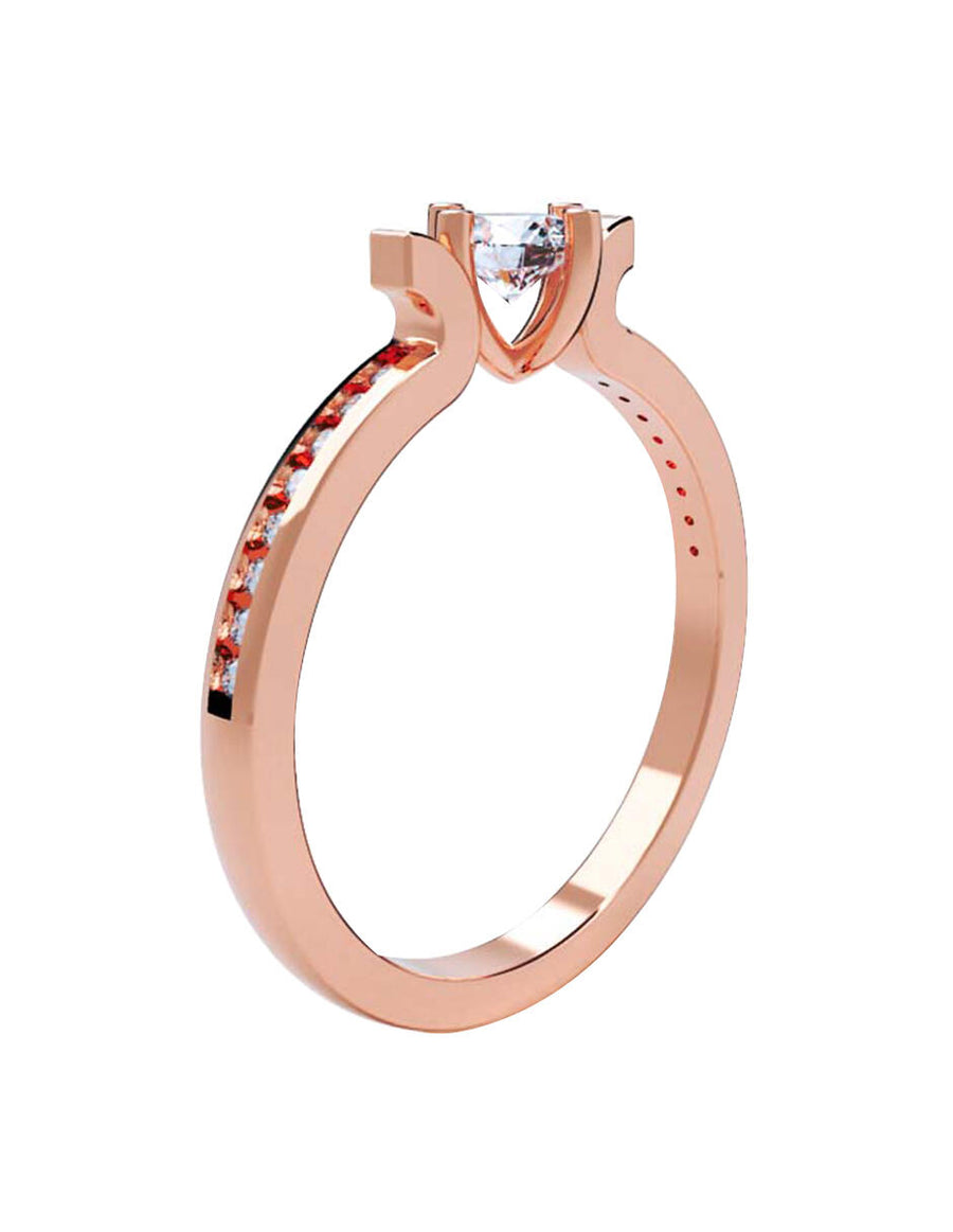 ANILLO DE ORO CON CIRCONIA