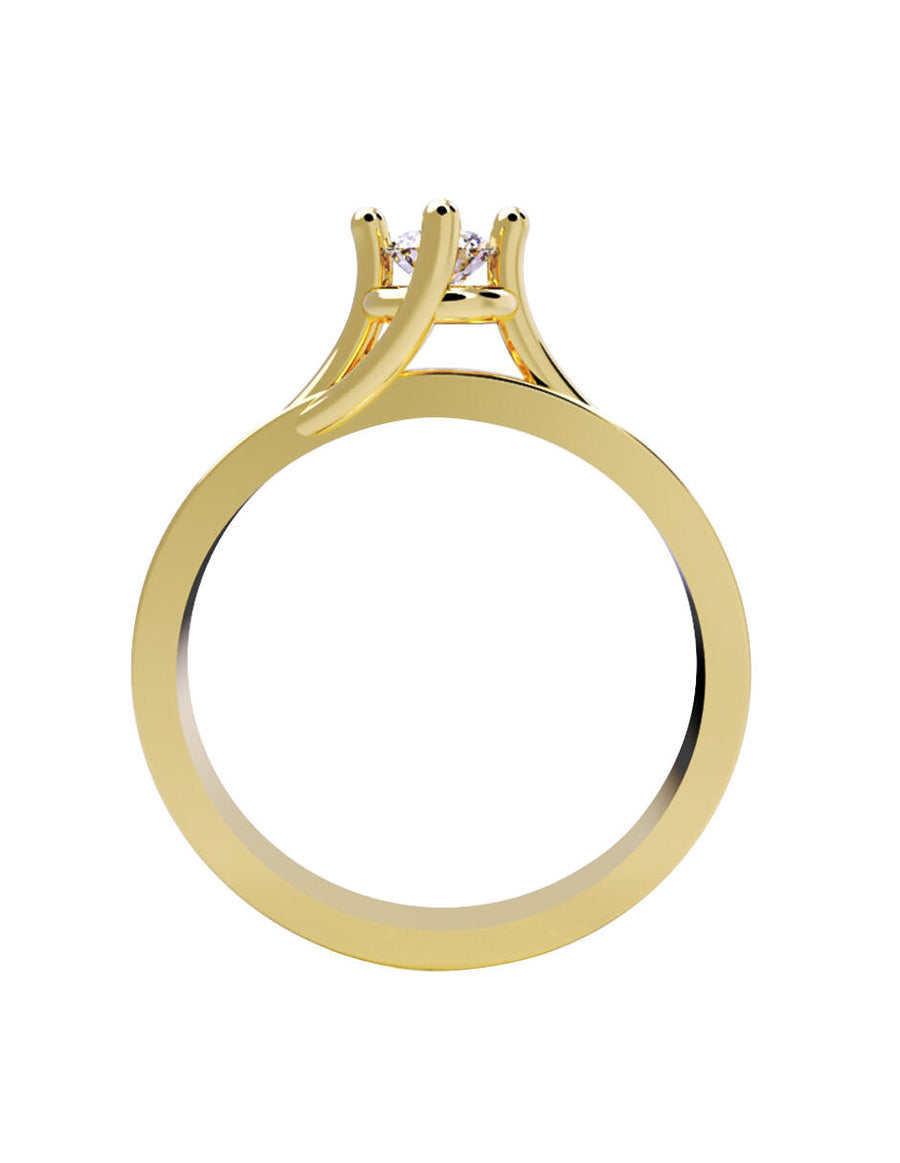 ANILLO DE ORO CON CIRCONIA