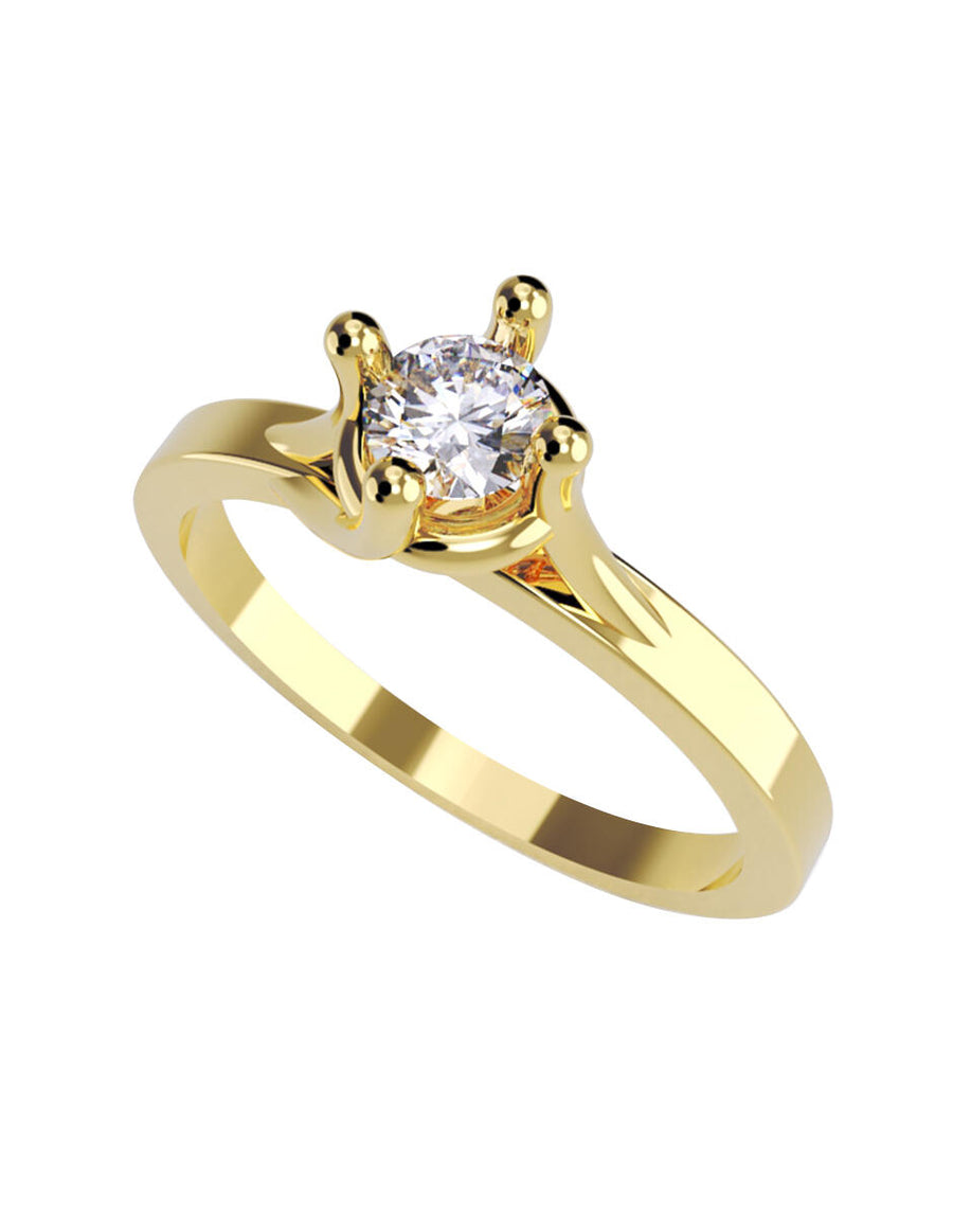 ANILLO DE ORO CON CIRCONIA