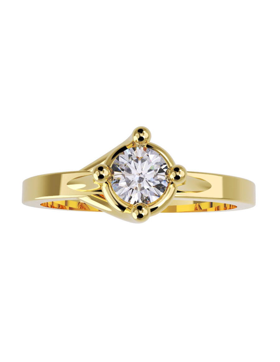 ANILLO DE ORO CON CIRCONIA
