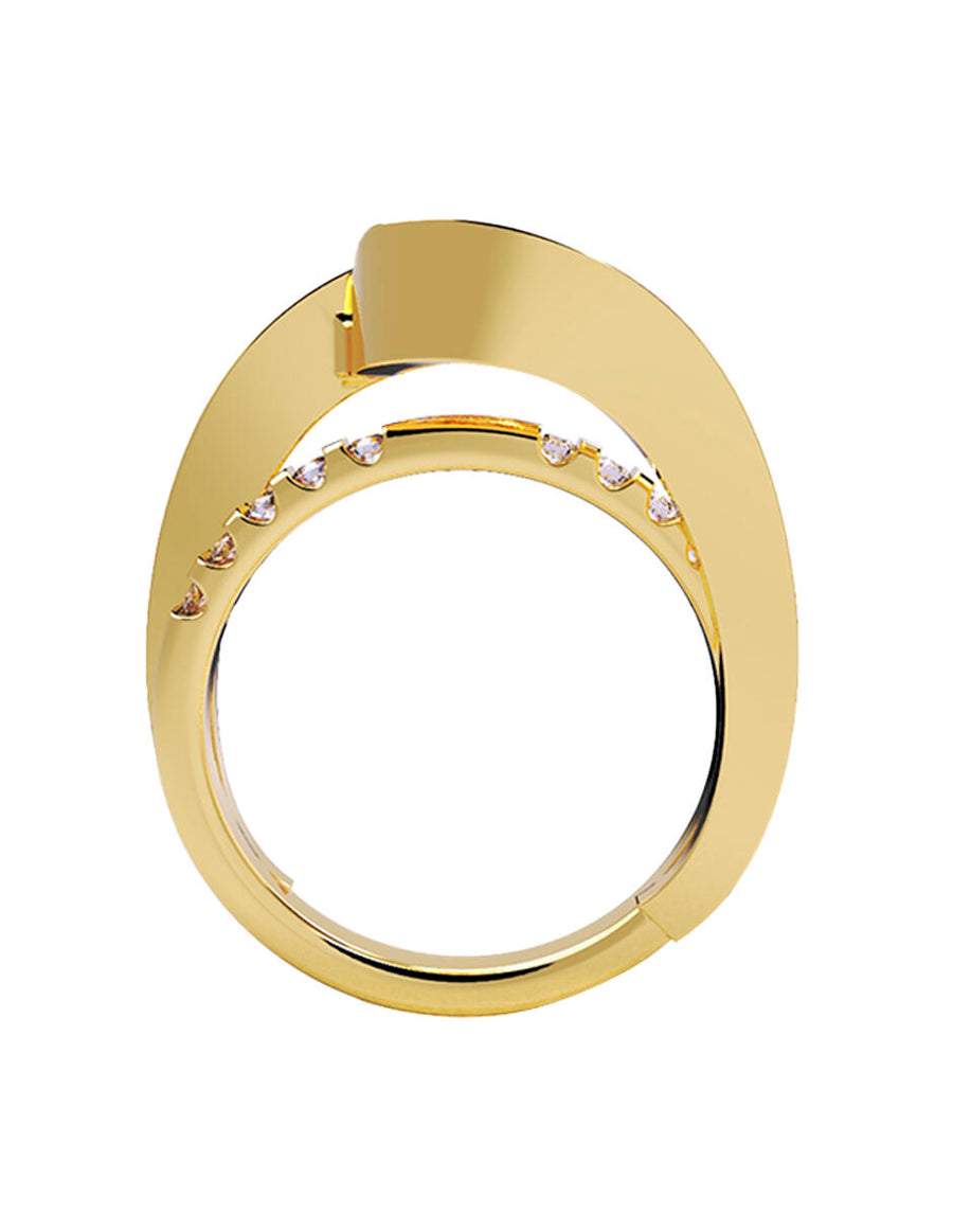 ANILLO DE ORO CON CIRCONIA