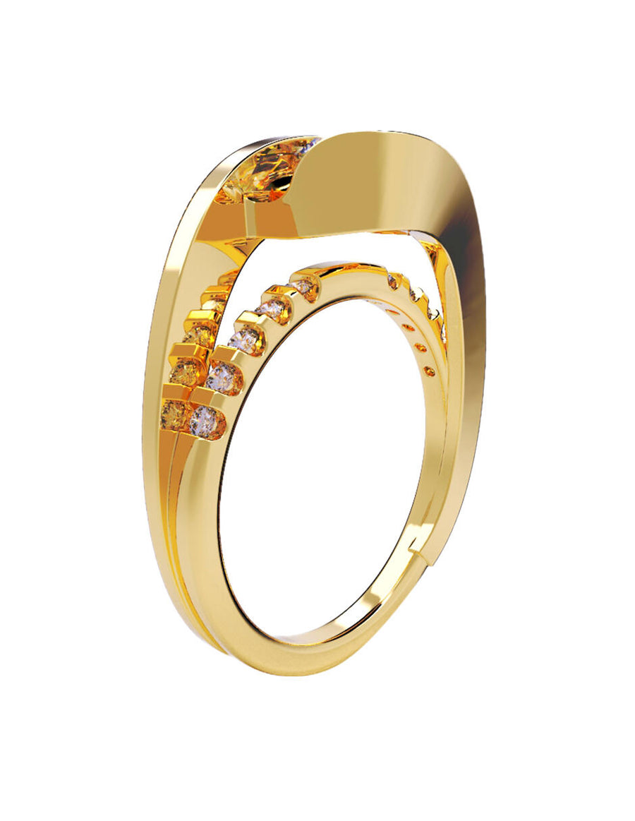 ANILLO DE ORO CON CIRCONIA