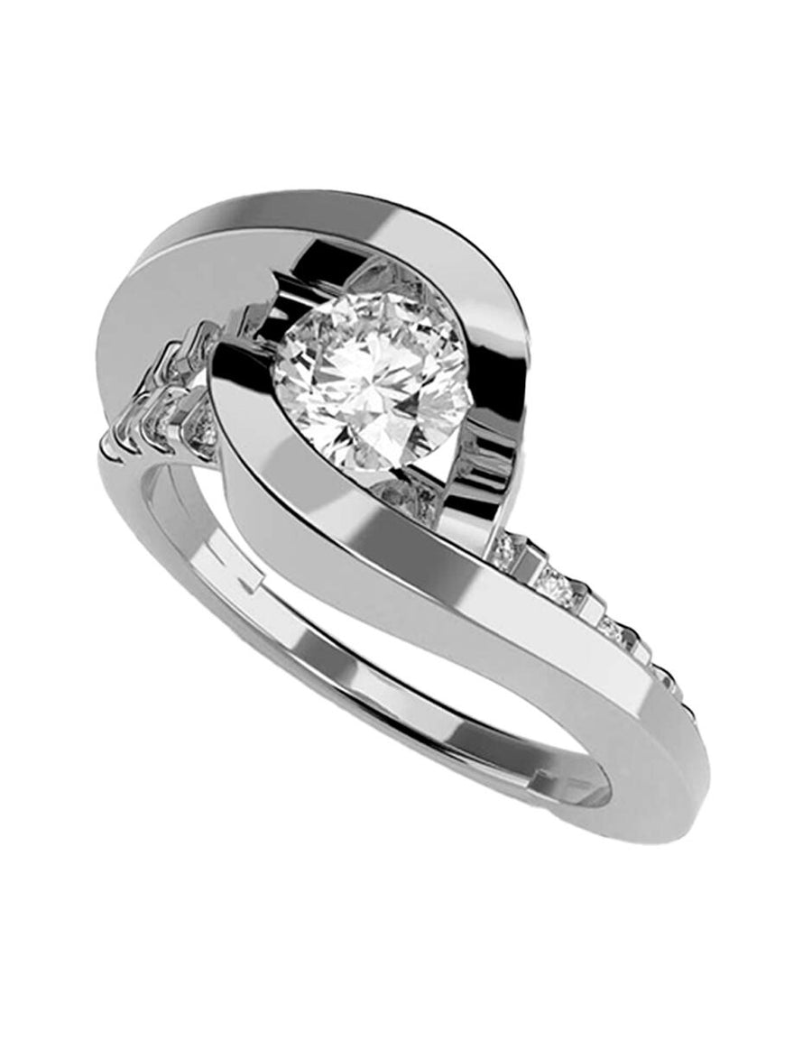 ANILLO DE ORO CON CIRCONIA