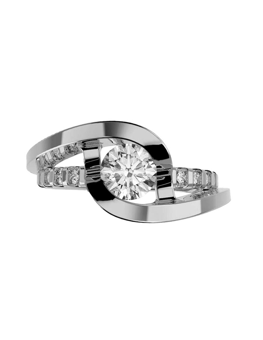 ANILLO DE ORO CON CIRCONIA