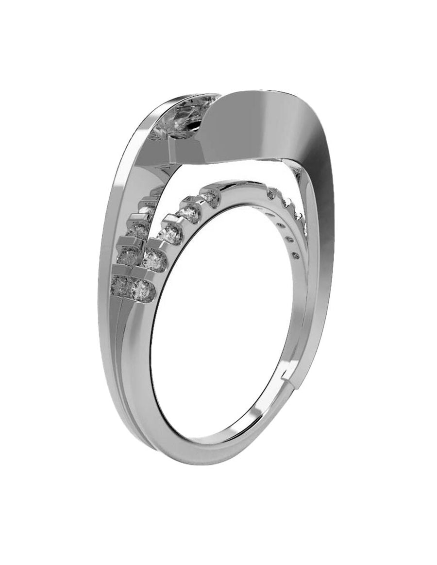 ANILLO DE ORO CON CIRCONIA