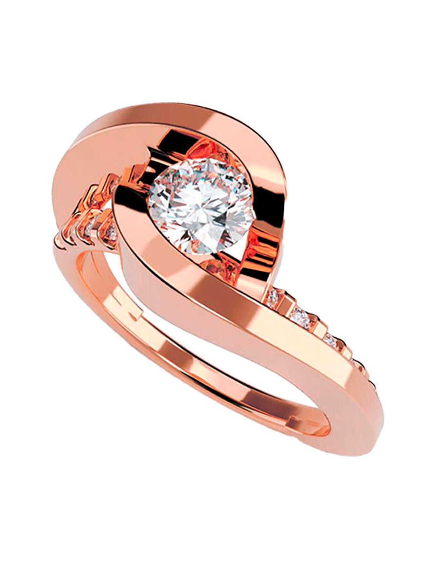 ANILLO DE ORO CON CIRCONIA