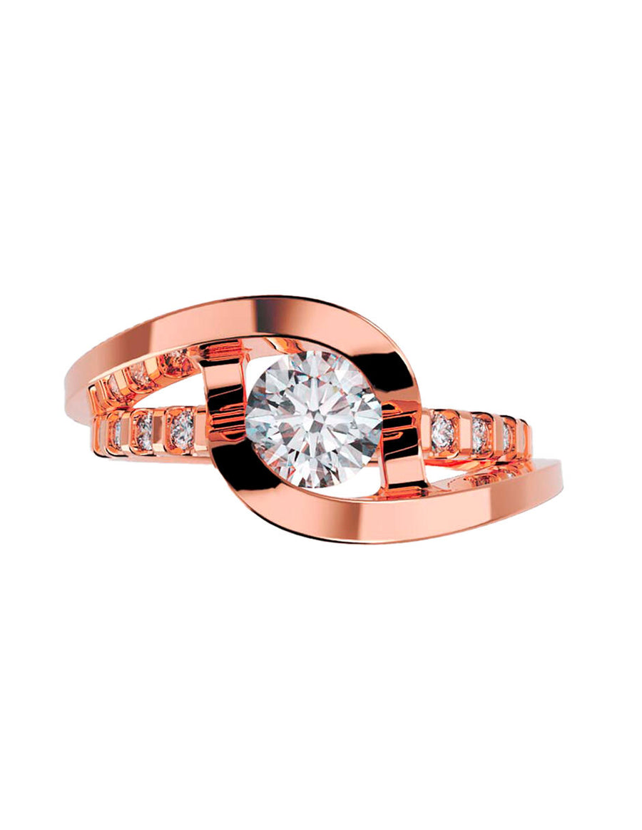 ANILLO DE ORO CON CIRCONIA