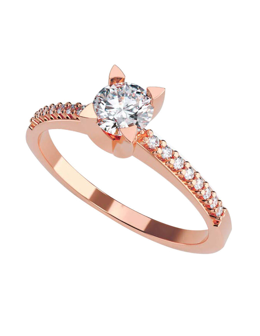 ANILLO DE ORO CON CIRCONIA