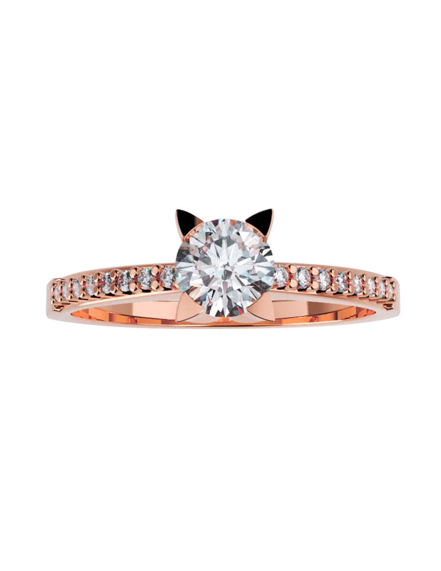ANILLO DE ORO CON CIRCONIA