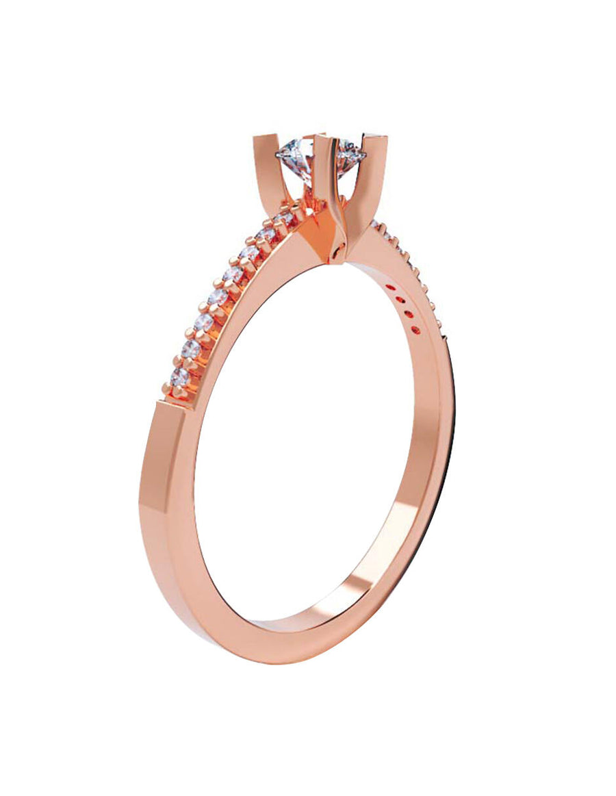 ANILLO DE ORO CON CIRCONIA
